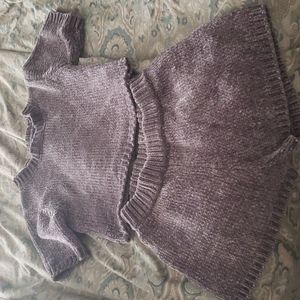2 piece chenille shorts and top